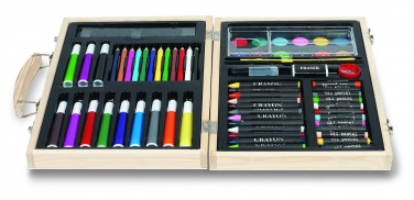 Logotrade promotional merchandise picture of: Artist's set in wooden box