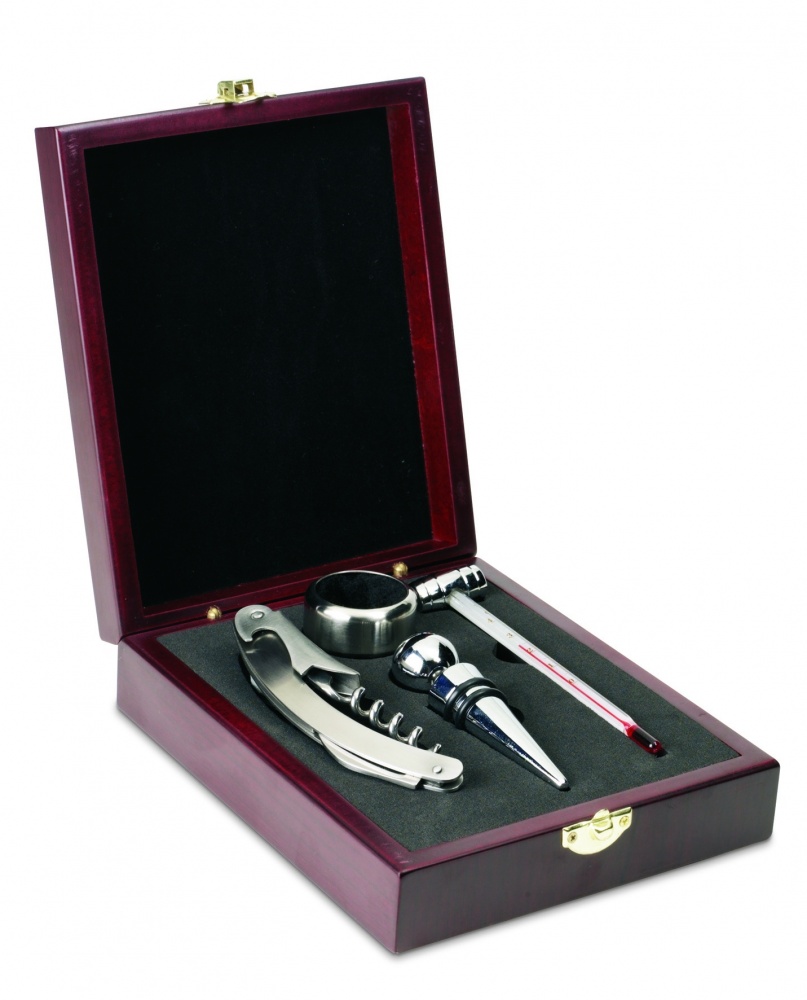 Logotrade business gifts photo of: Classic wine set in wooden box