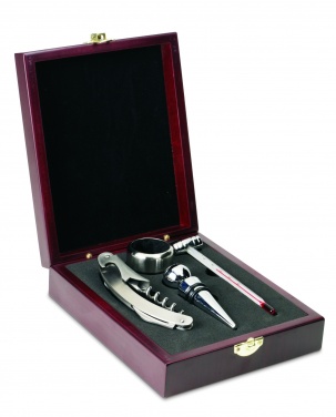 Logotrade promotional merchandise photo of: Classic wine set in wooden box