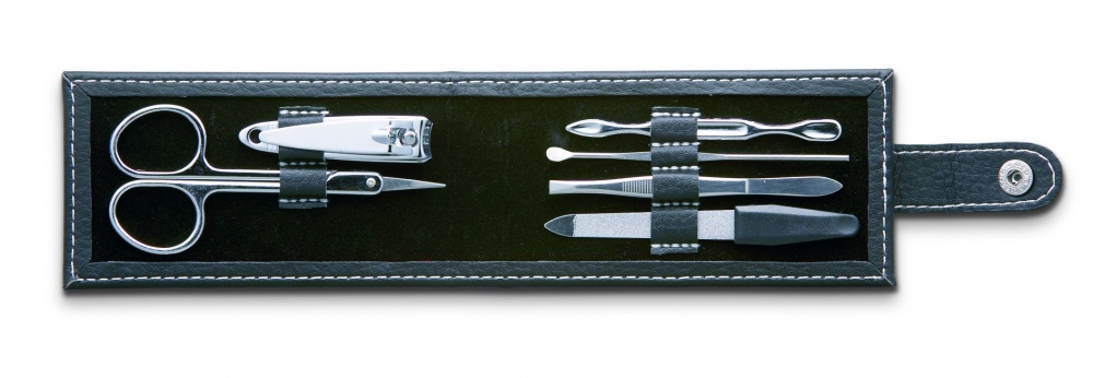 Logo trade promotional merchandise picture of: 6-tool manicure set in pouch