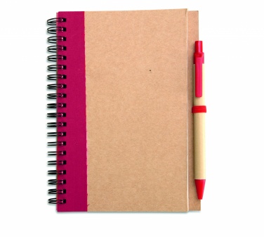 Logo trade promotional items image of: B6 recycled notebook with pen