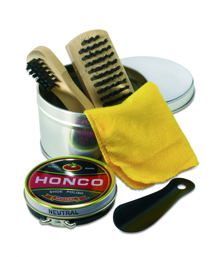 Logo trade promotional giveaways picture of: Shoe polish kit