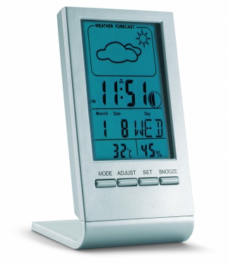 Logotrade promotional gift picture of: Weather station with blue LCD