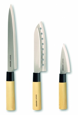 Logo trade promotional giveaways picture of: Japanese style knife set