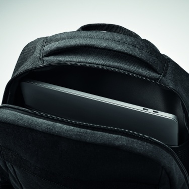 Logo trade promotional merchandise photo of: 600D RPET laptop backpack