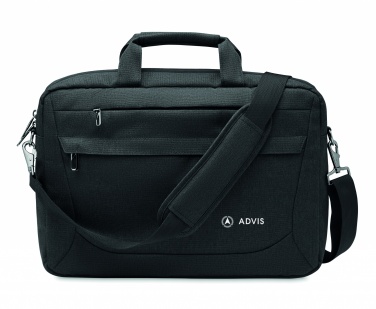Logo trade business gifts image of: 600 RPET laptop bag