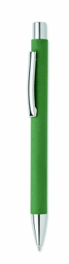 Logo trade promotional products image of: Recycled paper push ball pen