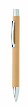 Logo trade promotional giveaways picture of: Recycled paper push ball pen