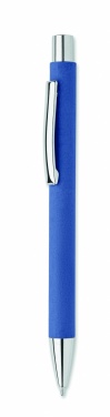 Logo trade business gift photo of: Recycled paper push ball pen