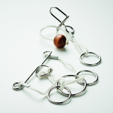 Logotrade promotional giveaway image of: Set of 2 metal brain teasers