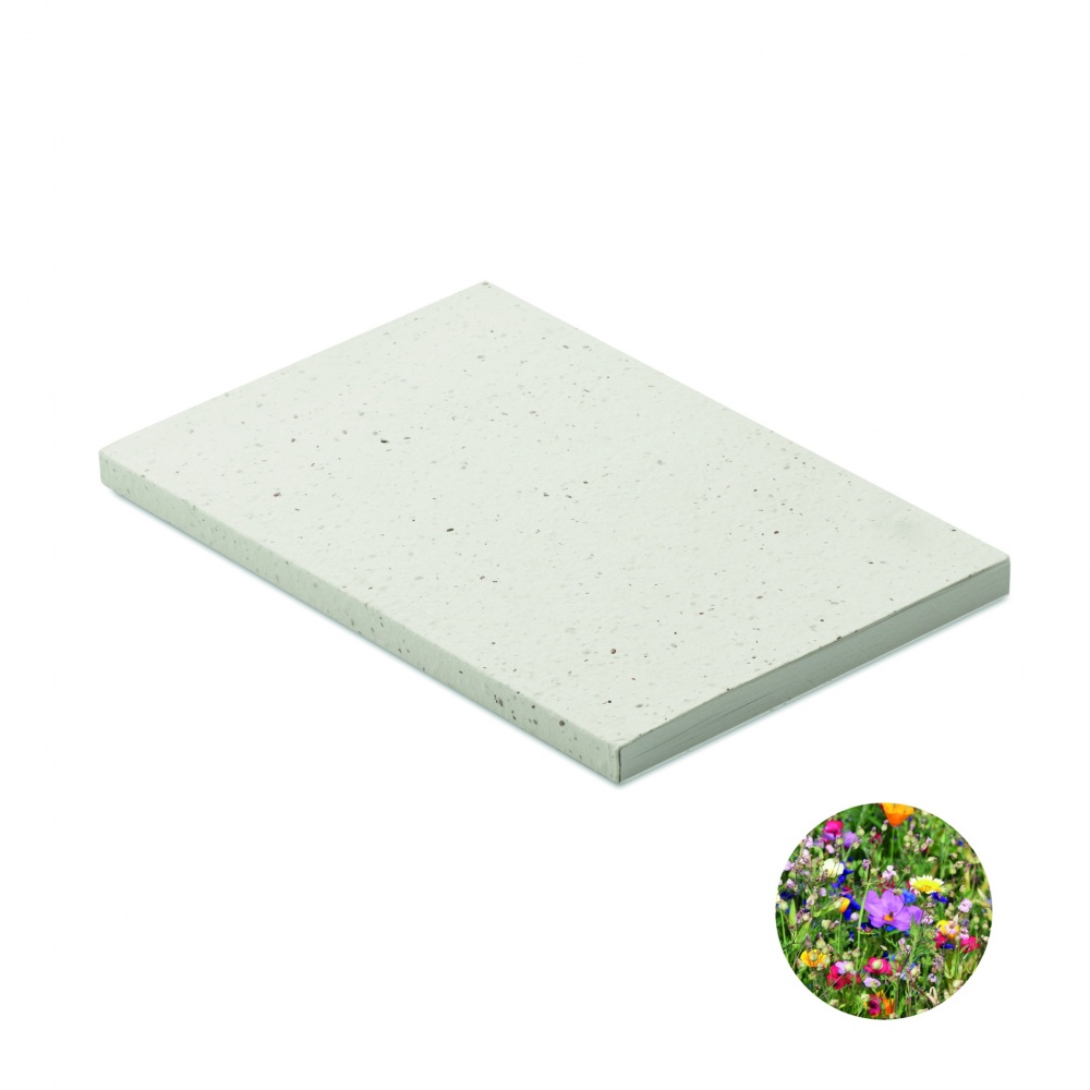 Logotrade promotional giveaway picture of: A5 seed paper cover notebook