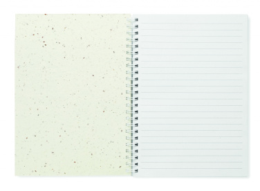 Logo trade promotional giveaways picture of: A5 seed paper cover notebook