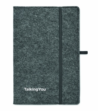 Logotrade advertising products photo of: A5 notebook RPET felt