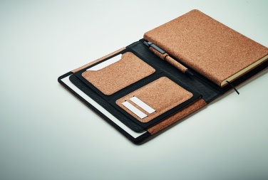 Logo trade promotional merchandise photo of: A5 portfolio in cork