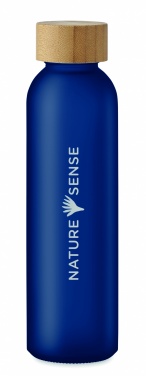 Logo trade corporate gifts image of: Frosted glass bottle 500ml