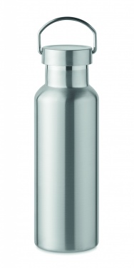Logo trade promotional items image of: Double wall bottle 500 ml