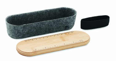 Logotrade promotional merchandise image of: RPET felt pencil case with lid