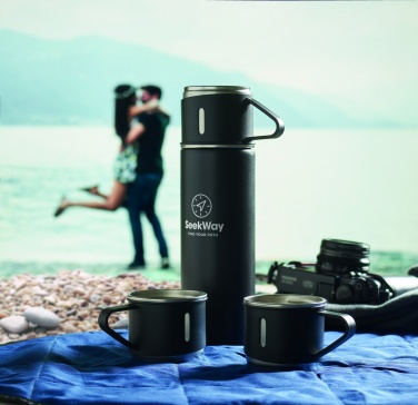 Logotrade promotional product picture of: Double wall bottle and cup set