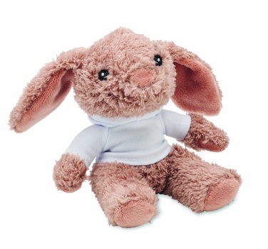 Logo trade promotional items image of: Bunny plush wearing a hoodie