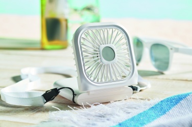 Logo trade business gifts image of: Portable foldable or desk fan
