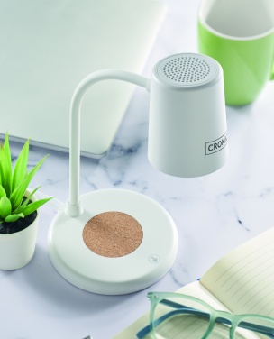 Logo trade promotional gifts picture of: Wireless charger, lamp speaker