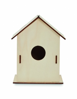 Logo trade promotional giveaways image of: DIY wooden bird house kit