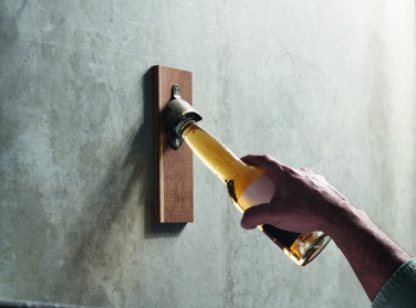 Logo trade promotional products picture of: Wall mounted bottle opener