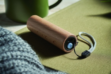 Logotrade business gifts photo of: Beech wood rechargeable torch