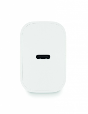 Logotrade corporate gift picture of: 20W 2 port USB charger EU plug