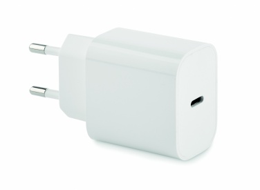 Logotrade corporate gift image of: 20W 2 port USB charger EU plug