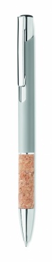 Logotrade advertising products photo of: Ballpoint pen made of aluminum with a cork grip
