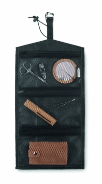 Logo trade promotional merchandise picture of: 210RPET travel cable organizer