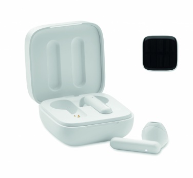 Logotrade advertising products photo of: TWS earbuds with solar charger