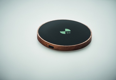 Logotrade promotional merchandise picture of: Wireless charger in acacia 15W