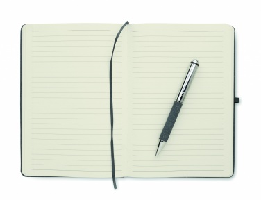 Logo trade corporate gifts image of: Recycled leather notebook set