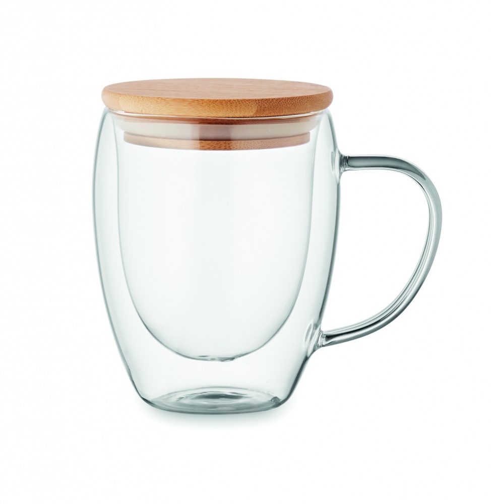 Logo trade promotional gifts image of: Double wall borosilicate mug