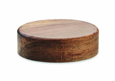 Logo trade promotional products image of: Wireless charger in acacia 15W