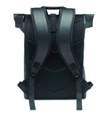 Logotrade business gift image of: Laptop PU Rolltop backpack