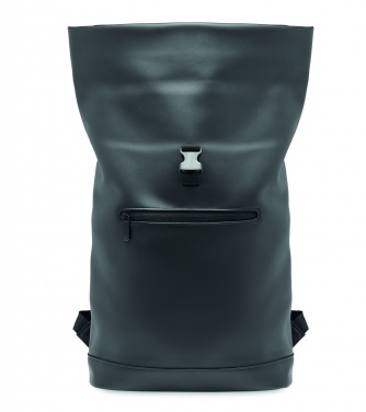 Logotrade promotional merchandise image of: Laptop PU Rolltop backpack
