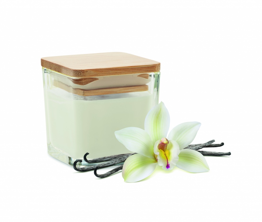 Logotrade promotional gifts photo of: Squared fragranced candle 50gr