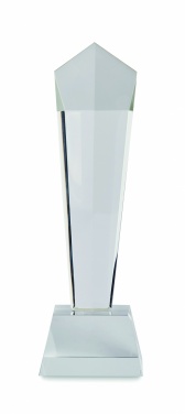 Logo trade promotional giveaways image of: Crystal award in a gift box
