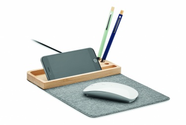 Logotrade promotional merchandise photo of: Wireless charger in bamboo 15W