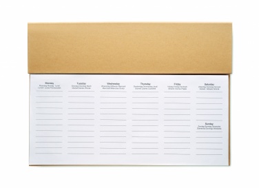 Logo trade promotional gifts picture of: Weekly desktop planner