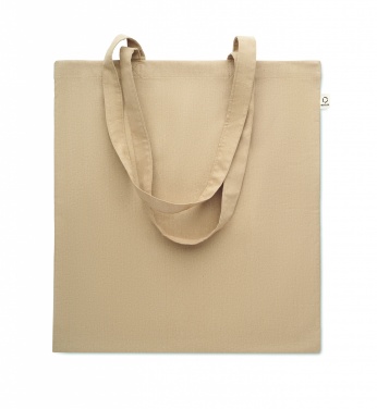 Logo trade promotional merchandise photo of: Recycled cotton shopping bag
