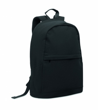 Logotrade promotional giveaways photo of: A 15-inch laptop backpack made of recycled pre-consumer cotton and recycled polyester with customizable printing.