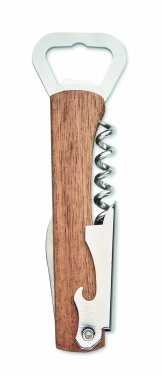Logotrade promotional product picture of: 3 in 1 bamboo bottle opener WOOL
