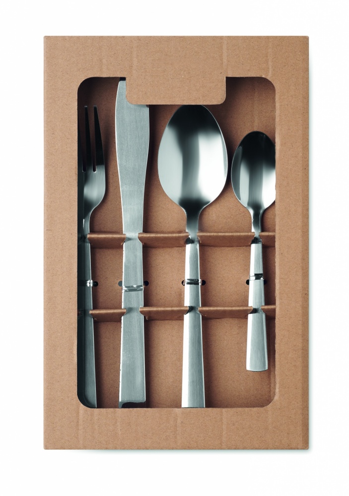 Logo trade promotional giveaways picture of: 16 piece cutlery set.