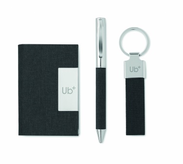 Logo trade promotional products image of: 3-piece gift set in a gift box with customizable printing
