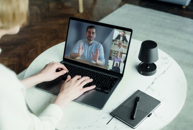 Logo trade promotional item photo of: USB rechargeable table lamp