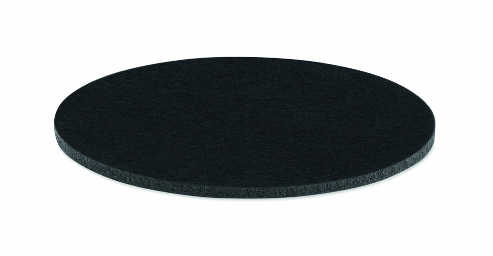Logo trade business gifts image of: Round coaster in RPET felt